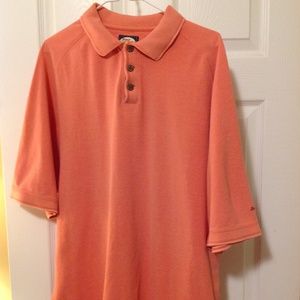 Men's Size L, Tommy Bahama Orange Polo Shirt